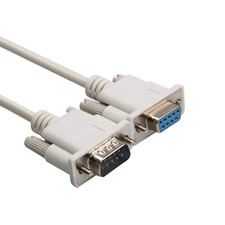 15 Foot 5M Straight through DB9 9 Pin Serial / RS232 Male to Female Extension picture