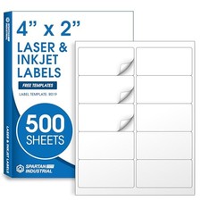 Printable Shipping Address Labels Compatible with Inkjet 4