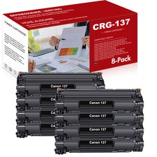 8 Pack CRG137 Toner Cartridge for Canon 137 ImageClass MF227dw MF232w MF242dw picture
