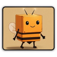 Cute Box Bee Gaming Mouse Pad | Kawaii Insect Desk Mat picture