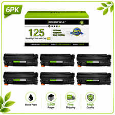 CRG-125 Toner Cartridge Replace Canon ImageClass LBP6000 LBP6030w MF3010 x6PK picture