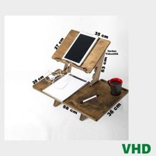 Height Adjustable Multifunctional Wooden Laptop Stand | Standing Desk, Work Desk picture