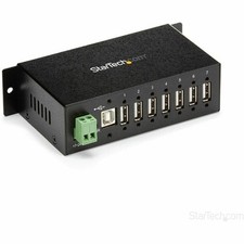 StarTech Mountable Rugged Industrial 7 Port USB 2.0 Hub, TAA picture