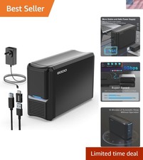 Versatile 40TB Hard Drive Enclosure - Compatible with SATA I/II/III HDDs & SSDs picture