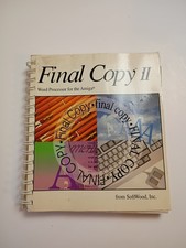 Final Copy II Word Processor 1992 Softwood Amiga -MANUAL ONLY picture
