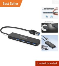 Compact 4-Port USB 3.0 Hub for MacBook & PC - Fast Data Transfer at 5Gbps picture