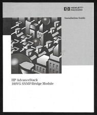 Installation Guide HP AdvanceStack 100VG SNMP/Bridge Module #J2414-90002 picture