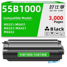55B1000 55B100E Toner Cartridge Compatible  for Lexmark MS331 MS431 MX331 MX431 picture