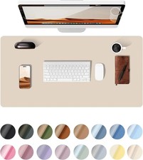 Large Mouse Pad Non-Slip PU Leather Desk Protector for Laptop and Keyboard picture