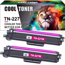 2× TN227 Magenta Toner Cartridge Fit For Brother MFC-L3750CDW HL-L3230CDW W/Chip picture