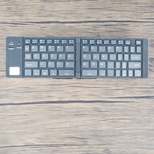 Geyes Foldable Bluetooth Gold Keyboard with Cord and Tablet Stand picture