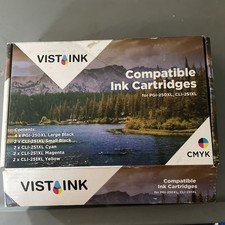 VISTAINK COMPATIBLE HIGH YIELD CARTRIDGE FOR CANON PGI-250XL CLI-251XL 12 PIECES picture