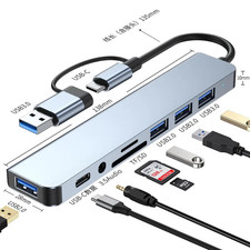 5-In-1 Type-C Hub & USB-C Dock - Multi-Function Adapter for Phone, PC, and Mac picture