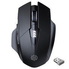 INPHIC Wireless Mouse Rechargeable, Silent Click, [Battery Level Black picture