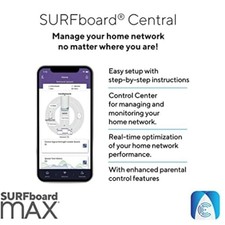 ARRIS SURFBOARD MAX W21 TRI-BAND MESH READY WIFI 6 ROUTER, AX6600 SPEEDS - picture
