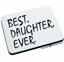 BEST DAUGHTER EVER Mouse Pad Happy Mothers Day Birthday Gift picture