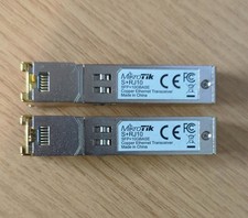 Lot of (2) Mikrotik S+RJ10 RJ45 SFP+ 10/100/1000M/2.5G/5G/10G Copper Module picture