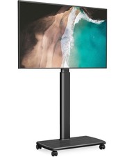 TV Stand Rolling 32-75 Inch Height Adjustable Classic Black FITUEYES picture