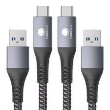 CONMDEX Android Auto USB Cable [Upgrade, 3ft, 2Pack] 10Gbps 3ft+3ft, Grey  picture