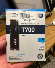 Crucial T700 1TB PCIe Gen5 NVMe M.2 SSD + Seagate Barracuda 4TB HDD picture