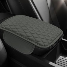 Car Center Console Cover, Car Armrest Cover Cushion, Leather Support Pad with 2 picture
