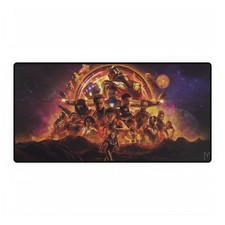 Marvel Avengers Endgame Infinity Gauntlet Cosmic Orange Mouse Pad Desk Mat picture