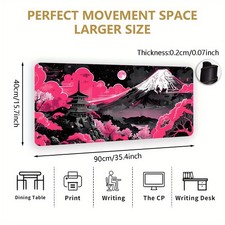 XXL Neon Gaming Desk Mat & Mouse Pad Compatible for /PC/Laptop - Non-Slip Comp picture