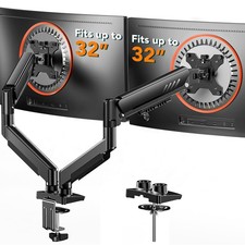 Adjustable Dual Monitor Arm Mount for 13-32