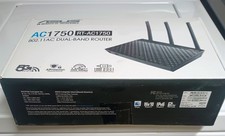 Wireless WiFi Router Dual Band -AC1750 - Black RT-AC1750 - 802.11AC NIB- picture