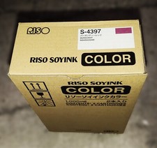 Genuine Riso S4397 Burgundy Ink Cartridge Pack of 2 GR1700/1750/2710/2750/3750 picture
