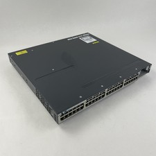 Cisco WS-C3750X-48PF-S 48 Port PoE Tested Reset picture