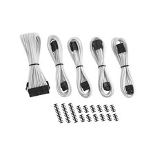 8+8 Series Classic ModFlex Sleeved Cable Extension Kit For PC Power White New picture