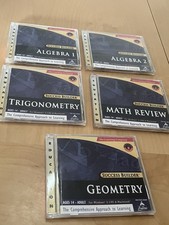 The Learning Company 5 CD-ROM Set Algebra 1 & 2, Trigonometry, Geometry, Review picture