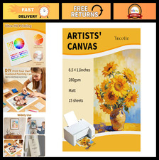 15Pcs Canvas Printer Paper for Inkjet Printers picture