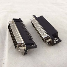 5x DB25 25 Pin Male D-SUB Right Angle PCB Solder Cable Adapter Connector 2 Rows picture