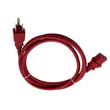 6 Ft Red Power Cable for MICROSO Ft XBOX 360 BRICK CHARGER ADAPTER picture
