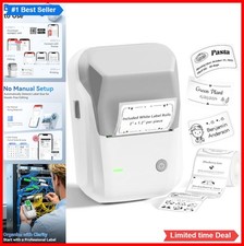 Bluetooth Label Maker Thermal 2 Inch Inkless Portable 1500 mAh Battery Home picture