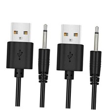 2 Pack 2.7ft Replacement DC Charging Cable, USB to DC 2.5mm Fast Charger Cord picture