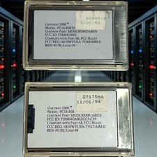 Gateway 2000 TelePath 14.4 Fax Modem PC Cards PC14.4SR PC14.4SRXJ 1990s Vtg Set picture
