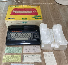 SONY MSX HIT BIT HB-101 Personal Computer Retro Keyboard System PC Black W/Box picture