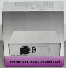 Computer Data Switch Vintage Data Transfer Switch A/B Retro Computer New picture