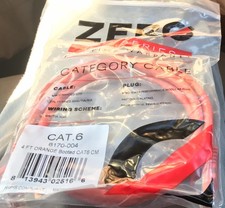 Zero Pro Series, 4 ft CAT6 patch cables, 10 pack booted orange picture