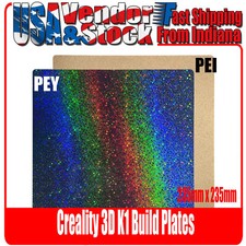 Creality K1 Build Plate PEI, PEO, PET Flexible Spring Steel 235x235mm for K1C picture