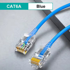 5m CAT6a Slim RJ45 Network LAN Ethernet Copper Wire Color Patch Cable picture