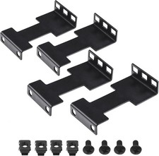 4 Pcs Server Rack Depth Extender, 1U Recessed Rack Extender Deep Mount Adapter K picture