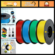 Vibrant 1.75mm PLA Filament 4kg Spool for 3D Printers - Accurate, Colorful & Com picture