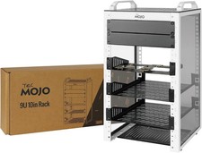 Tecmojo 9U Network Rack, 10 inch Mini Server Rack with 2 Side 9U, White  picture