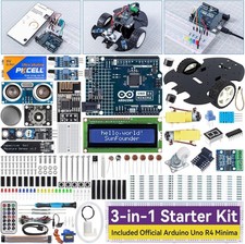 3-in-1 Super Starter Kit with Original Arduino Uno R4 Minima, IoT&Smart Car P... picture