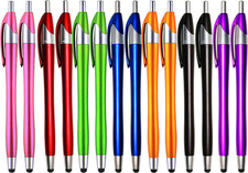 Electronic Screen Touch Stylus,14 Pack 2 in 1 Slim Long Click Ink Stylus Ballpoi picture