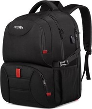 HILUSEN Extra Large Backpack for Men 50L, Insulated Cooler Lunch Box Black  picture